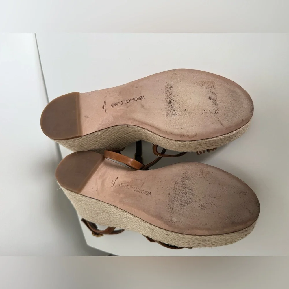 NWOT Veronica Beard Women's Philene Espadrille Wedge Sandals size 7 - Picture 8 of 8